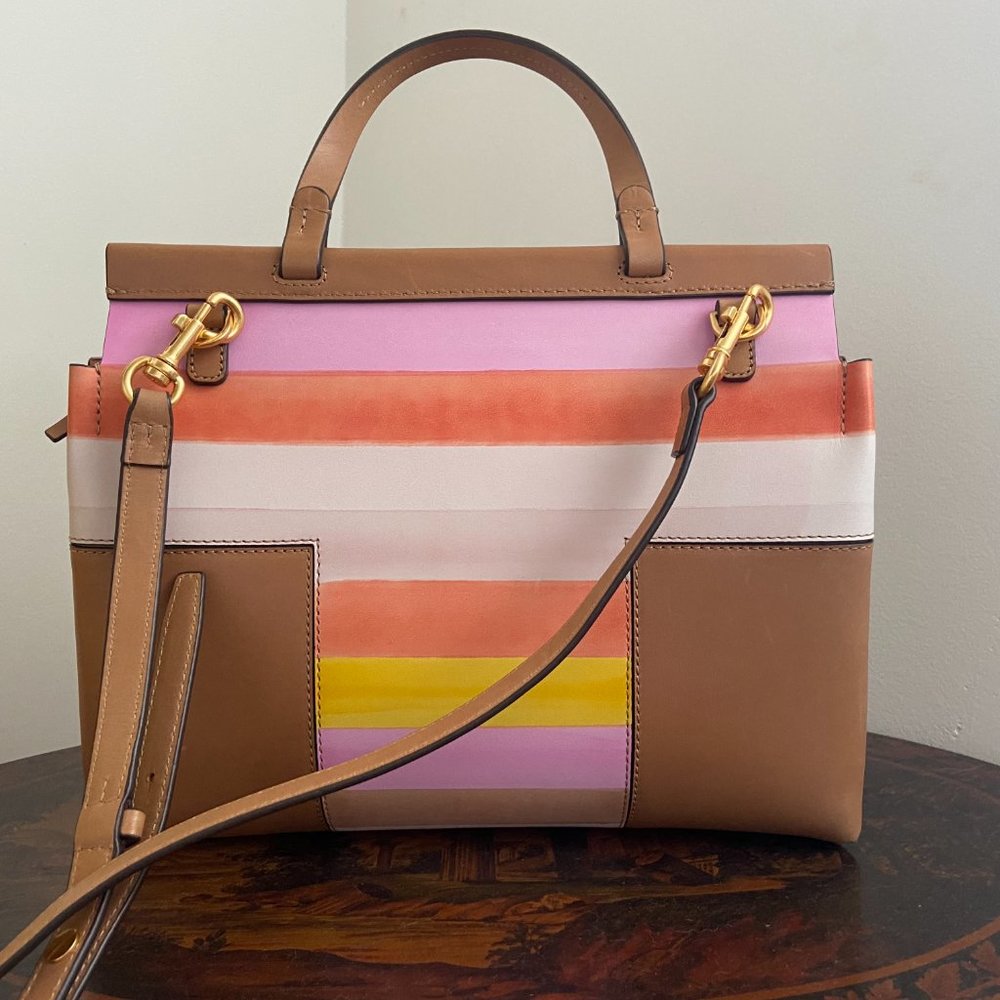 Tory Burch Block T Degrade Satchel - Picture 2 of 10